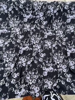 Flowered vintage with black background